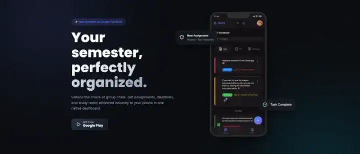 Thumbnail of project Clarity: Semester Organizer